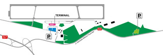 Map of Warsaw Modlin airport & terminal (WMI)